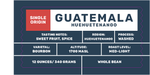 Guatemala Huehue SHB EP- Union Cantinil
